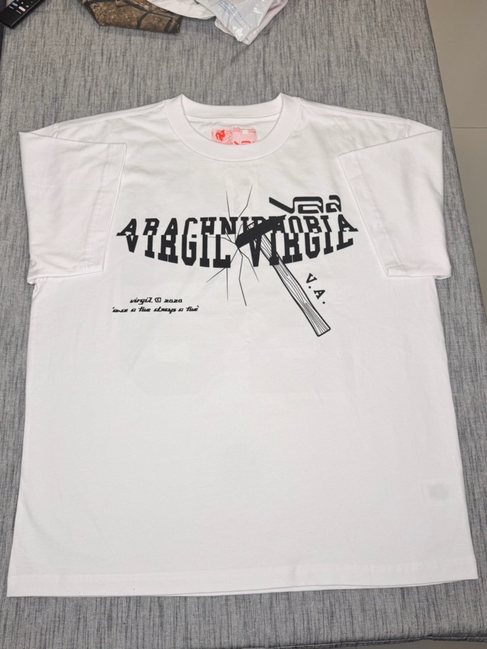 Virgil Abloh White Graphic Short-Sleeve Tee